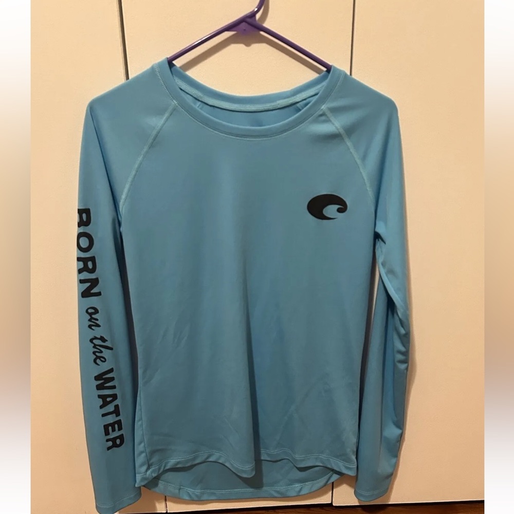 Costa Del Mar Women’s Tech- UPF 30- Long Sleeve Shirt- Teal Blue- Size M